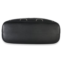 Prada Black Soft Grain Calfskin Studded Large Buckle Bag With Belt Handbag 5