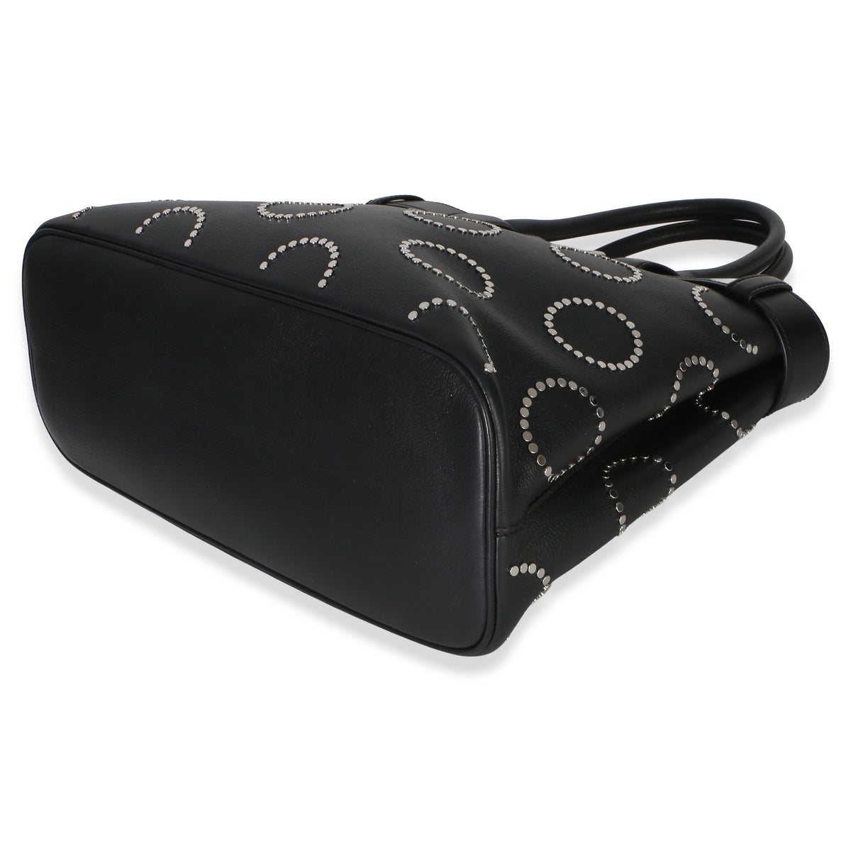 Prada Black Soft Grain Calfskin Studded Large Buckle Bag With Belt Handbag 6