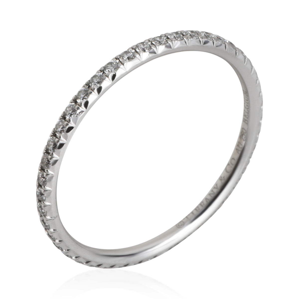 Tiffany & Co. White Gold Diamond Metro Eternity Band pv