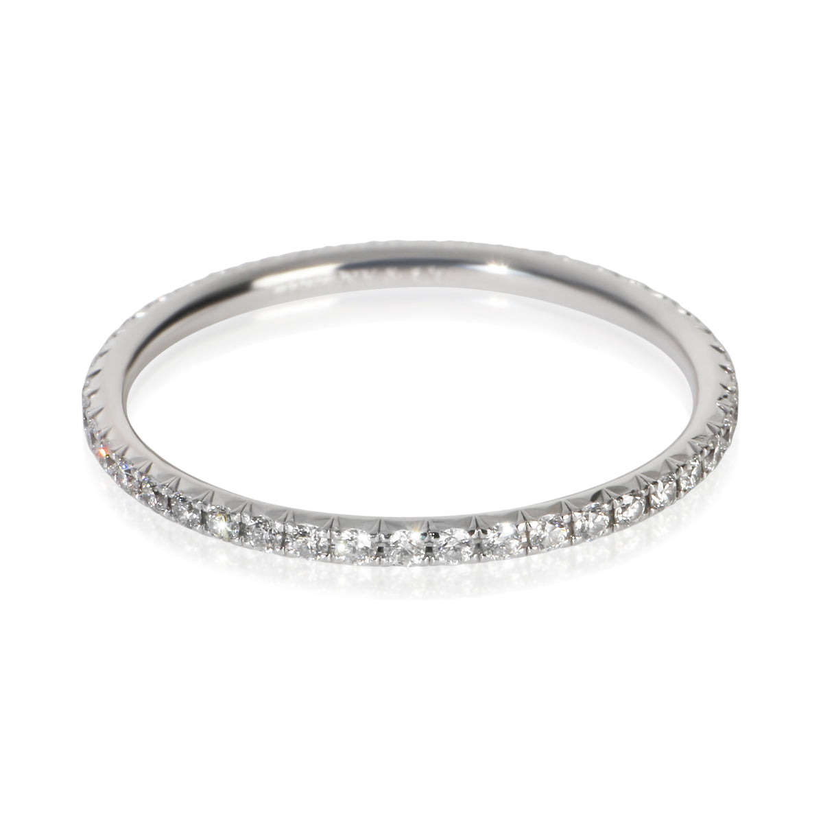 Tiffany & Co. White Gold Diamond Metro Eternity Band fv