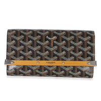 Goyard Gold Black ine Monte Carlo Mini Clutch Handbag fv