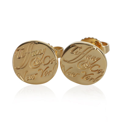 Tiffany & Co. Yellow Gold  Notes Earrings fv