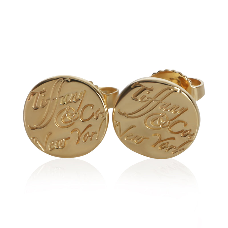 Tiffany & Co. Yellow Gold  Notes Earrings fv