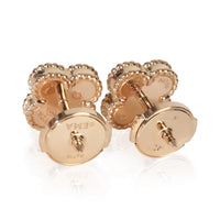 Van Cleef & Arpels Rose Gold Carnelian Sweet Alhambra Earrings pv