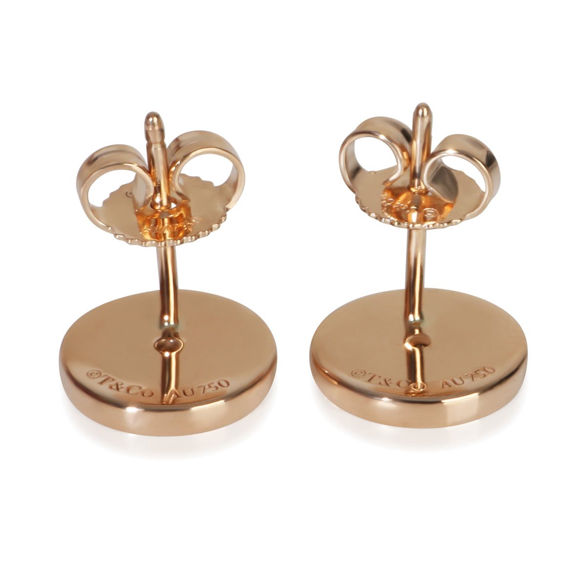 Tiffany & Co. Rose Gold Diamond Atlas Earrings pv
