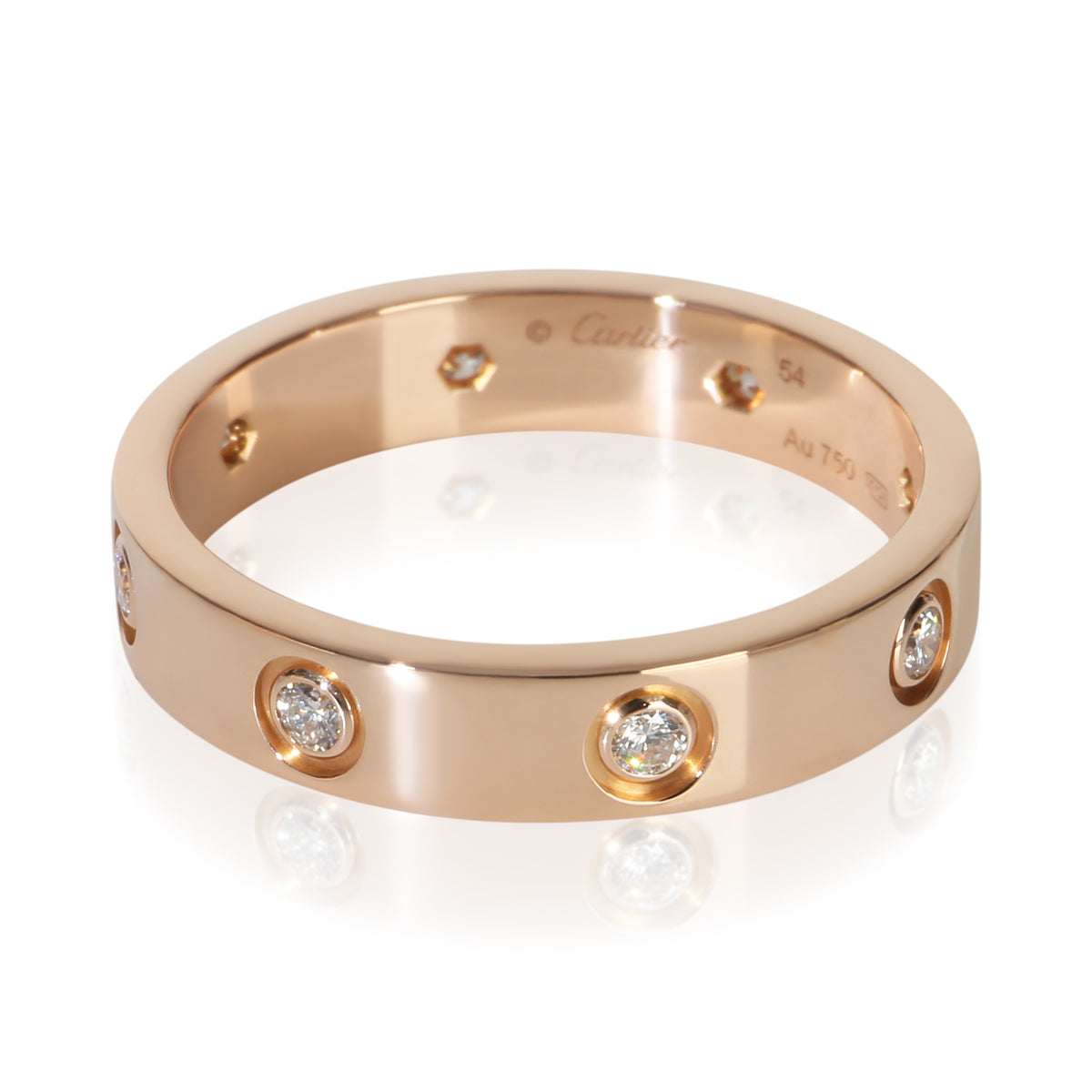 Cartier Rose Gold Diamond Small Model Love Ring fv