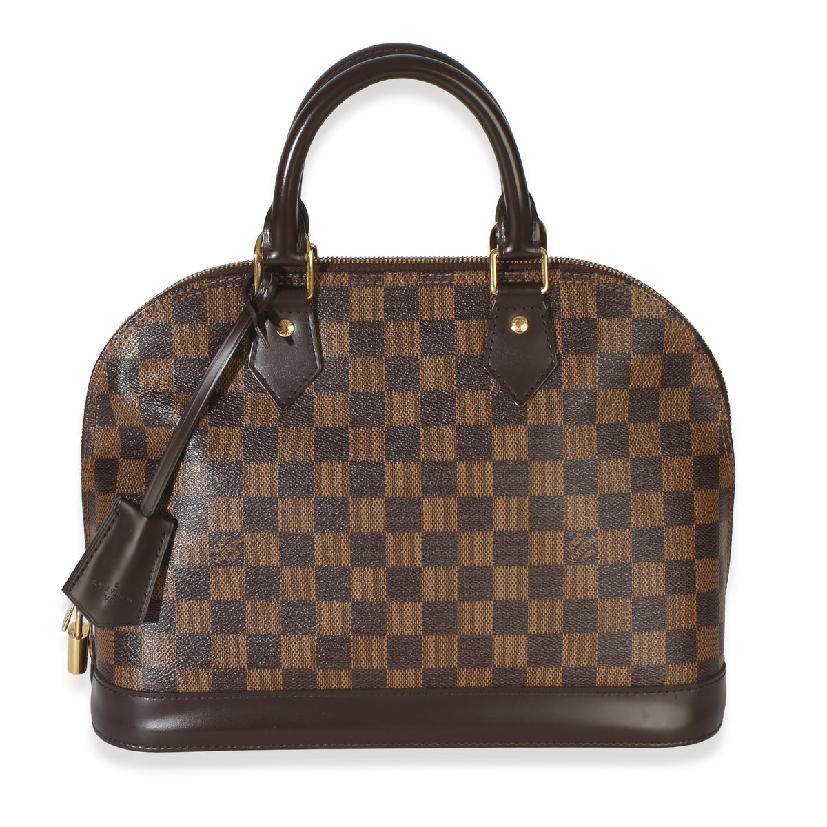 Louis Vuitton Damier Ebene Canvas Alma PM Handbag fv