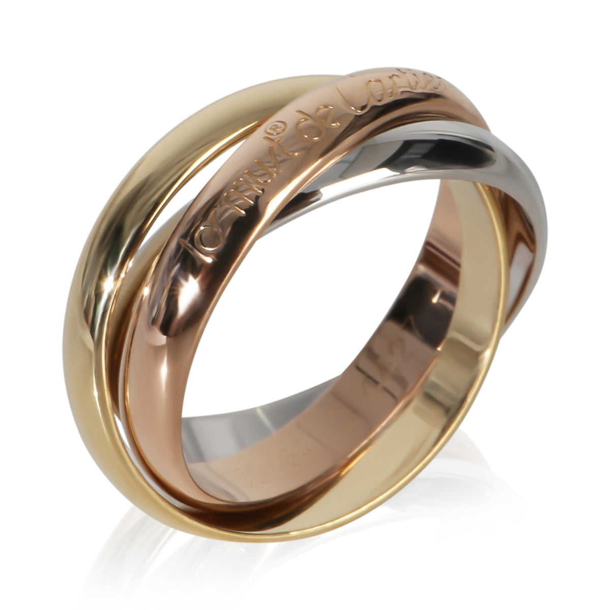Cartier 3 Tone Gold  Les Must de  Trinity Ring pv