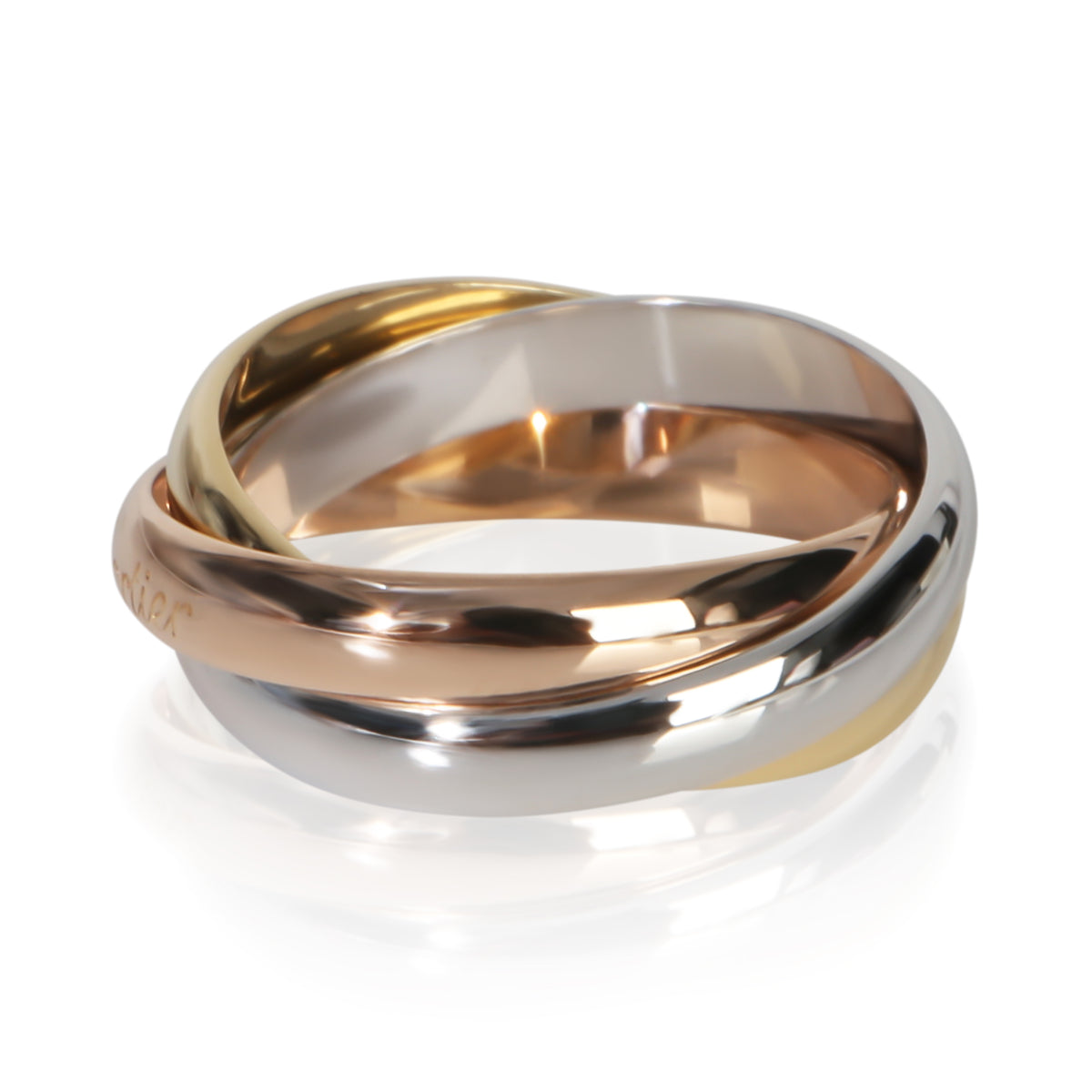 Cartier 3 Tone Gold  Les Must de  Trinity Ring sv