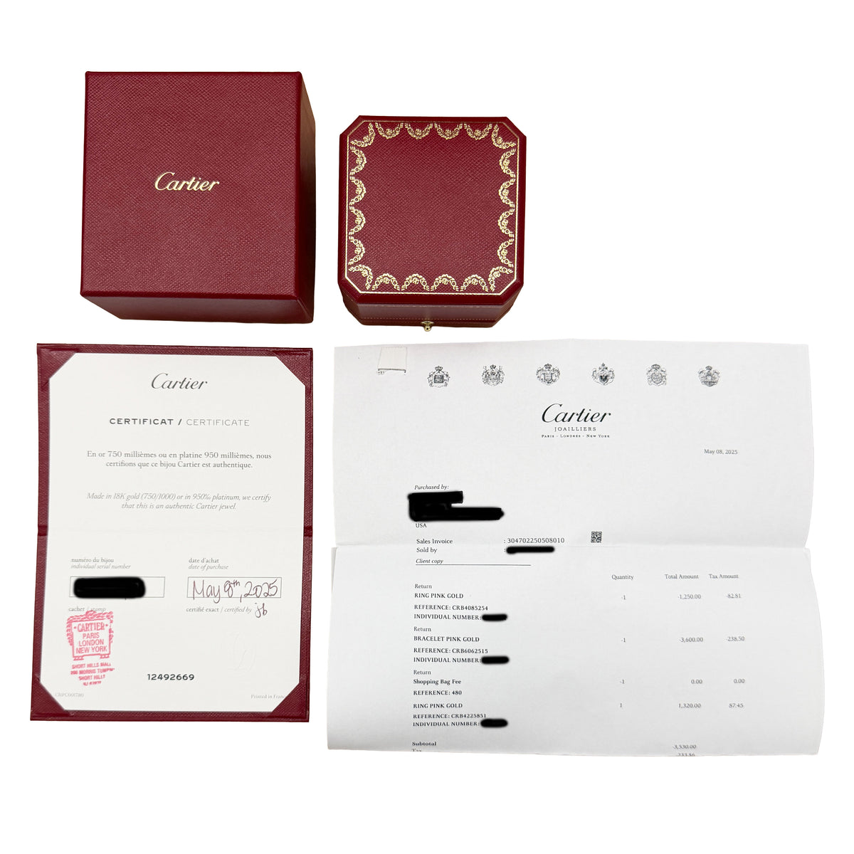 myGemma 18K Rose Gold  Small Model Juste Un Clou Ring box