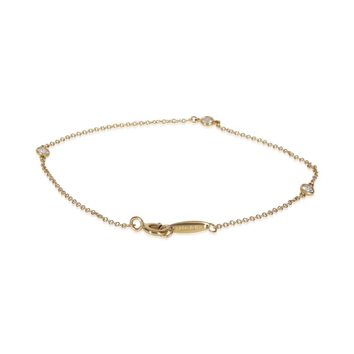 Tiffany & Co. Yellow Gold Diamond Elsa Peretti Diamond By The Yard Bracelet pv