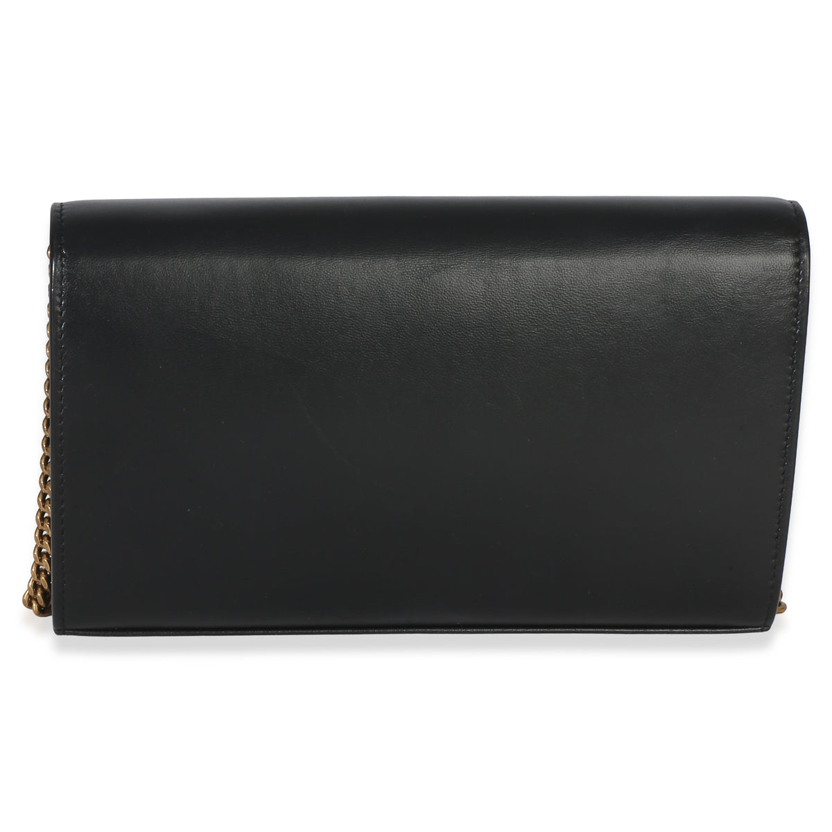 Saint Laurent Black Lambskin Tri Metal Kate Wallet On Chain Bag Handbag 4