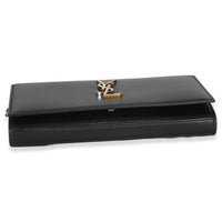 Saint Laurent Black Lambskin Tri Metal Kate Wallet On Chain Bag Handbag 5