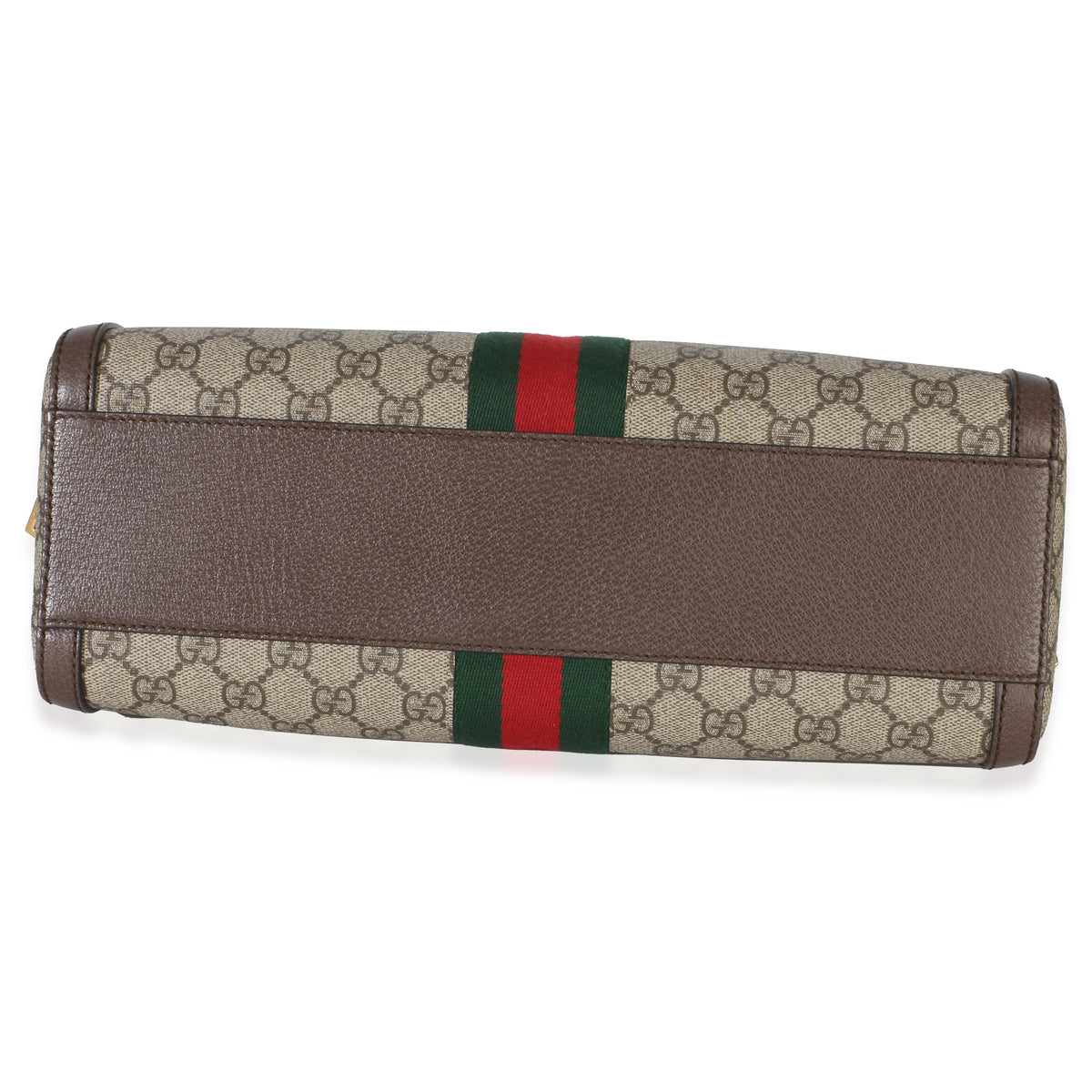 Gucci Beige GG Supreme Monogram Canvas Web Medium Ophidia Boston Bag Handbag 5