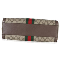 Gucci Beige GG Supreme Monogram Canvas Web Medium Ophidia Boston Bag Handbag 5