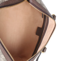 Gucci Beige GG Supreme Monogram Canvas Web Medium Ophidia Boston Bag Handbag 9