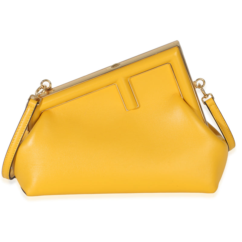 Fendi Yellow Shiny Nappa Small  First Handbag id