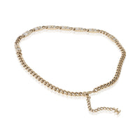 Chanel Gold Plated  2021 Strass Logo Belt sv