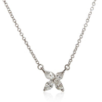 Tiffany & Co. Platinum Diamond Small Model Victoria Pendant fv