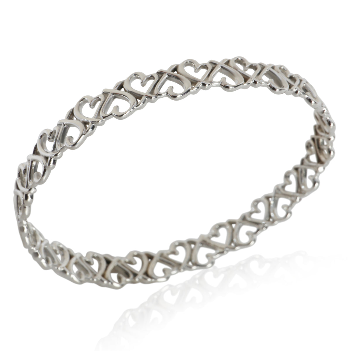 Tiffany & Co. Sterling Silver  Paloma Picasso Loving Heart Bracelet bv