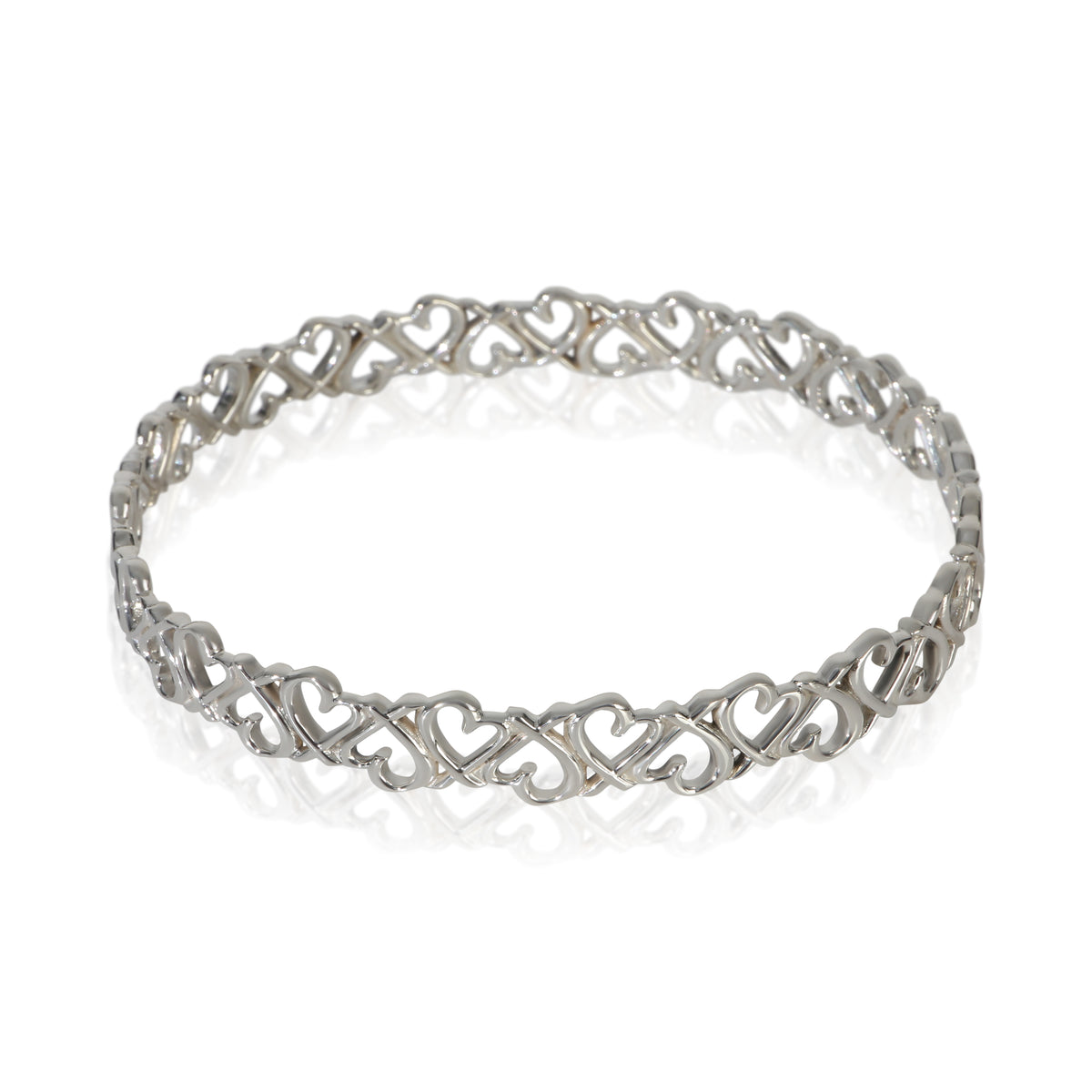 Tiffany & Co. Sterling Silver  Paloma Picasso Loving Heart Bracelet pv