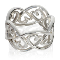 Tiffany & Co. Sterling Silver  Paloma Picasso Loving Heart Ring sv