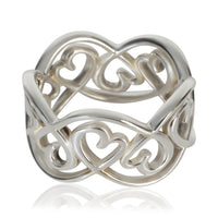 Tiffany & Co. Sterling Silver  Paloma Picasso Loving Heart Ring fv
