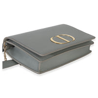 Christian Dior Blue Grained Calfskin 30 Montaigne 2 in 1 Pouch Handbag 7