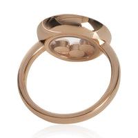 Chopard Rose Gold Sapphire and Diamond Happy Diamond Ring pv