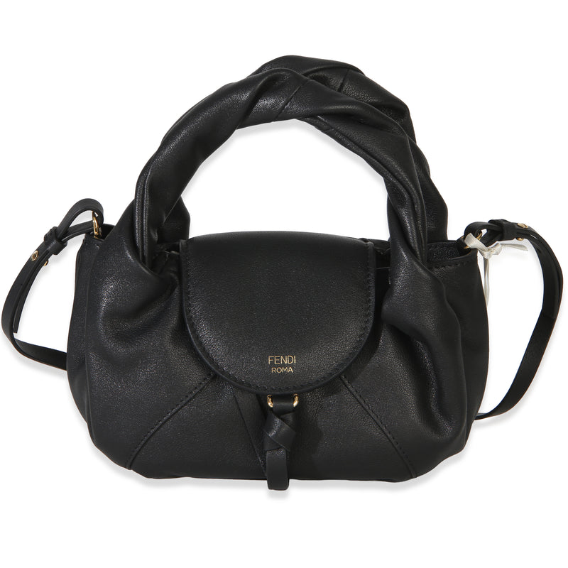 Fendi Black Calfskin Mini Spy Bag Handbag id