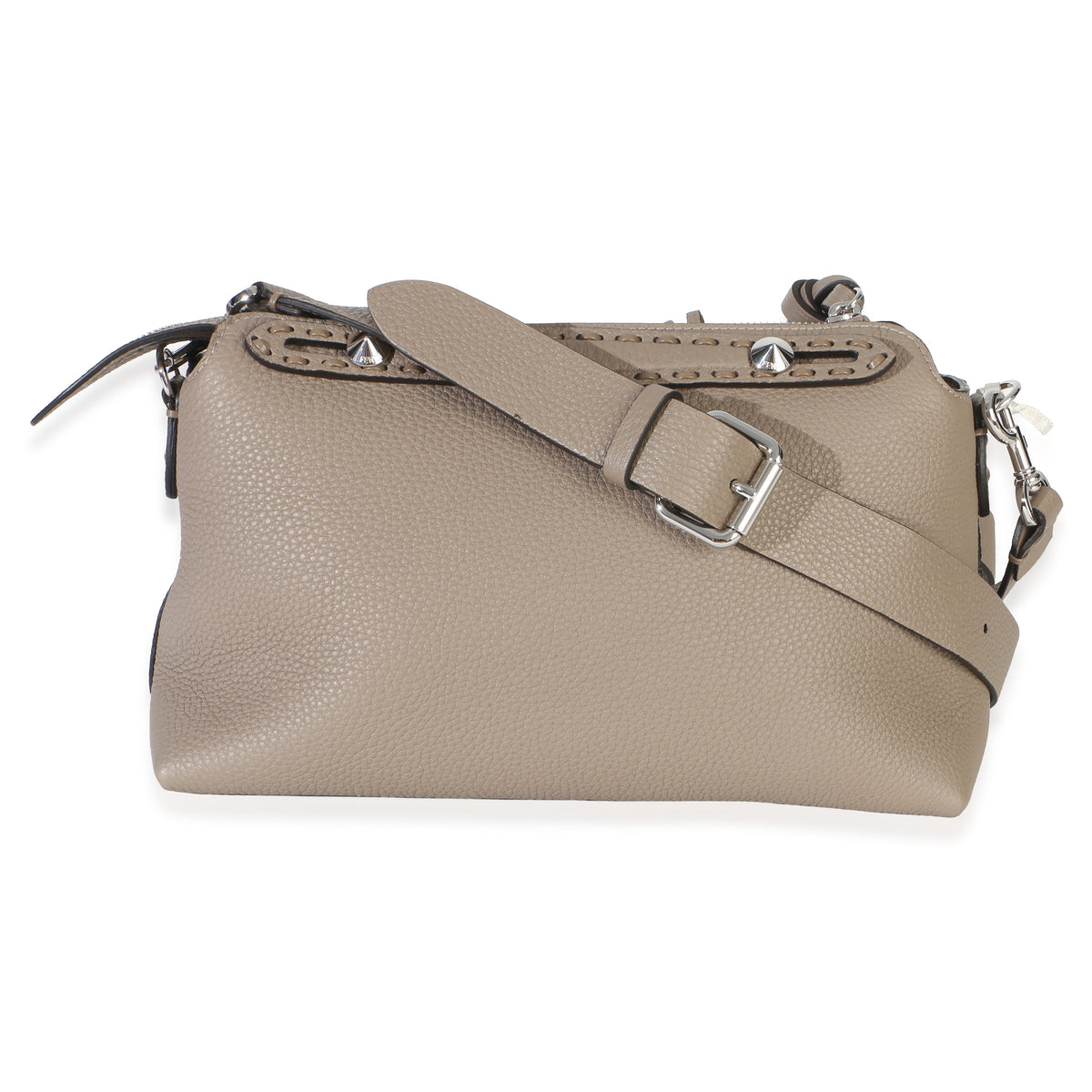Fendi Taupe Cuoio Romano Selleria Sintetica Medium By The Way Satchel Handbag 4