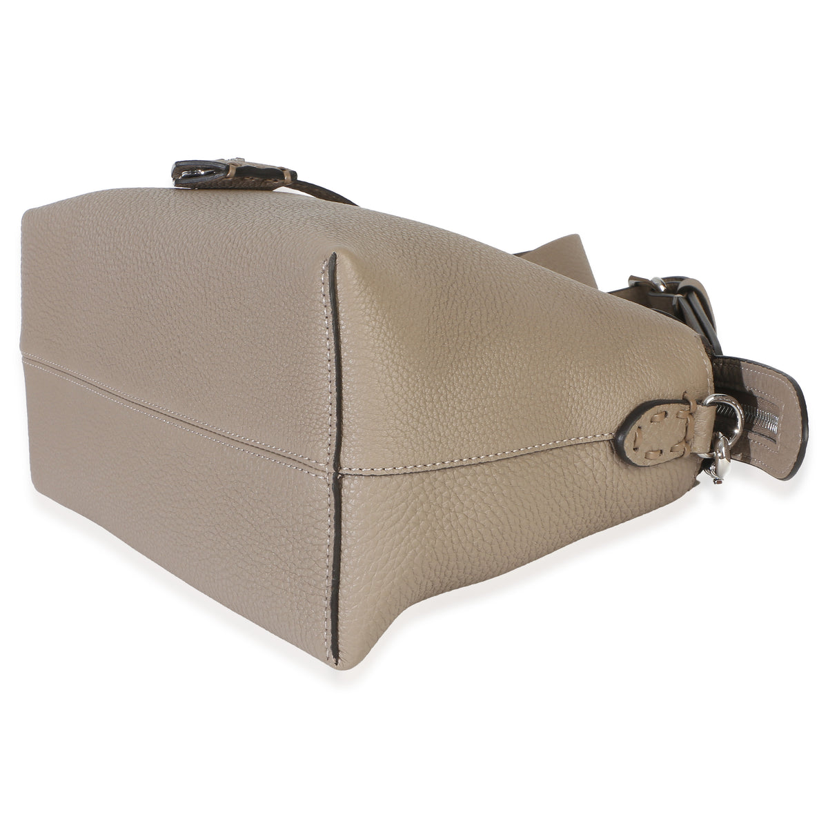 Fendi Taupe Cuoio Romano Selleria Sintetica Medium By The Way Satchel Handbag 6