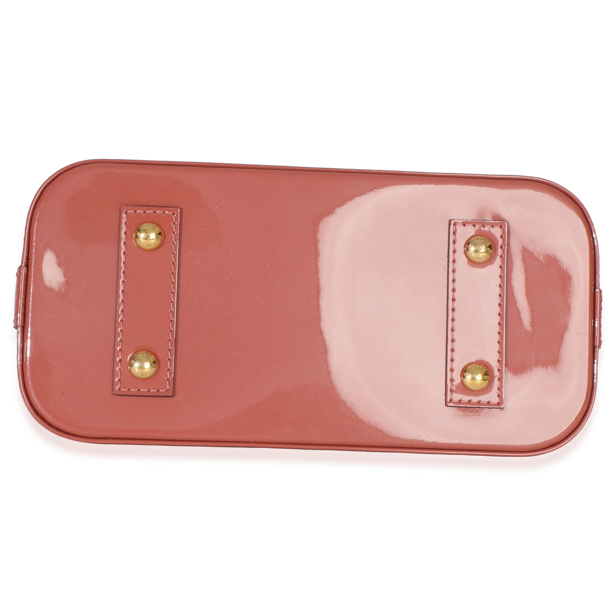 Louis Vuitton Rose Litchi Monogram Vernis Alma BB Handbag 5