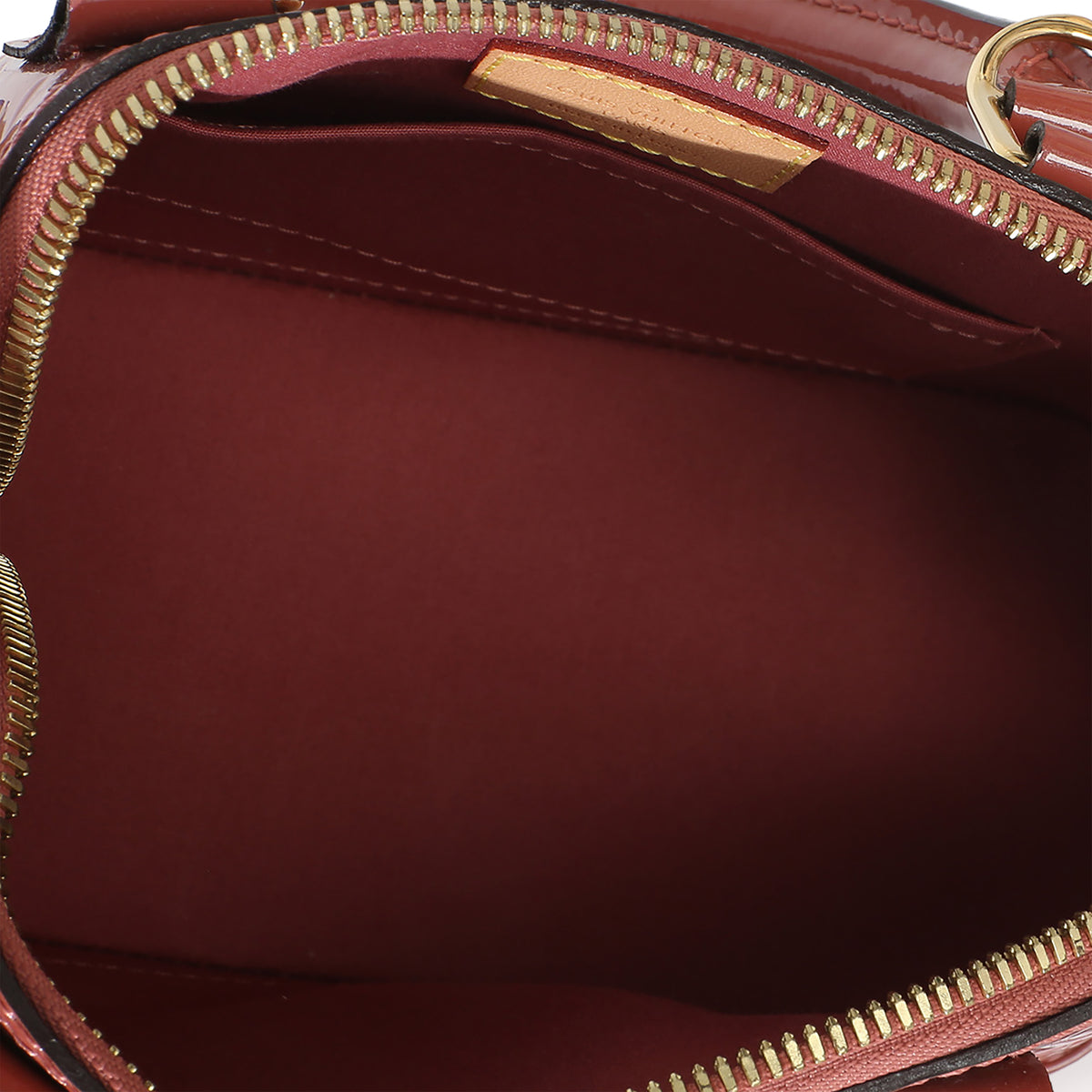 Louis Vuitton Rose Litchi Monogram Vernis Alma BB Handbag 9