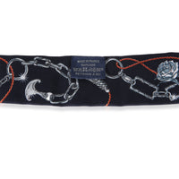Hermès Ardoise Rose Marine C'est la Fete Silk Twilly 3