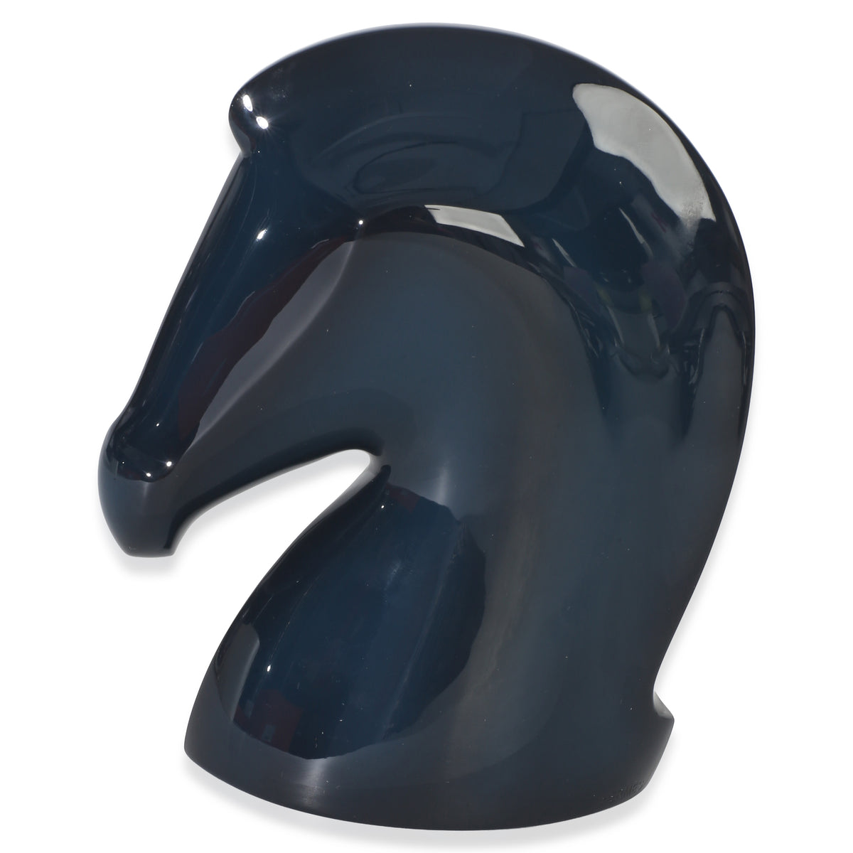 Hermès Indigo Patiné Laque Wood Samarcande Paperweight 3
