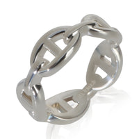 Hermès Sterling Silver  Chaine d'Ancre Ring pv