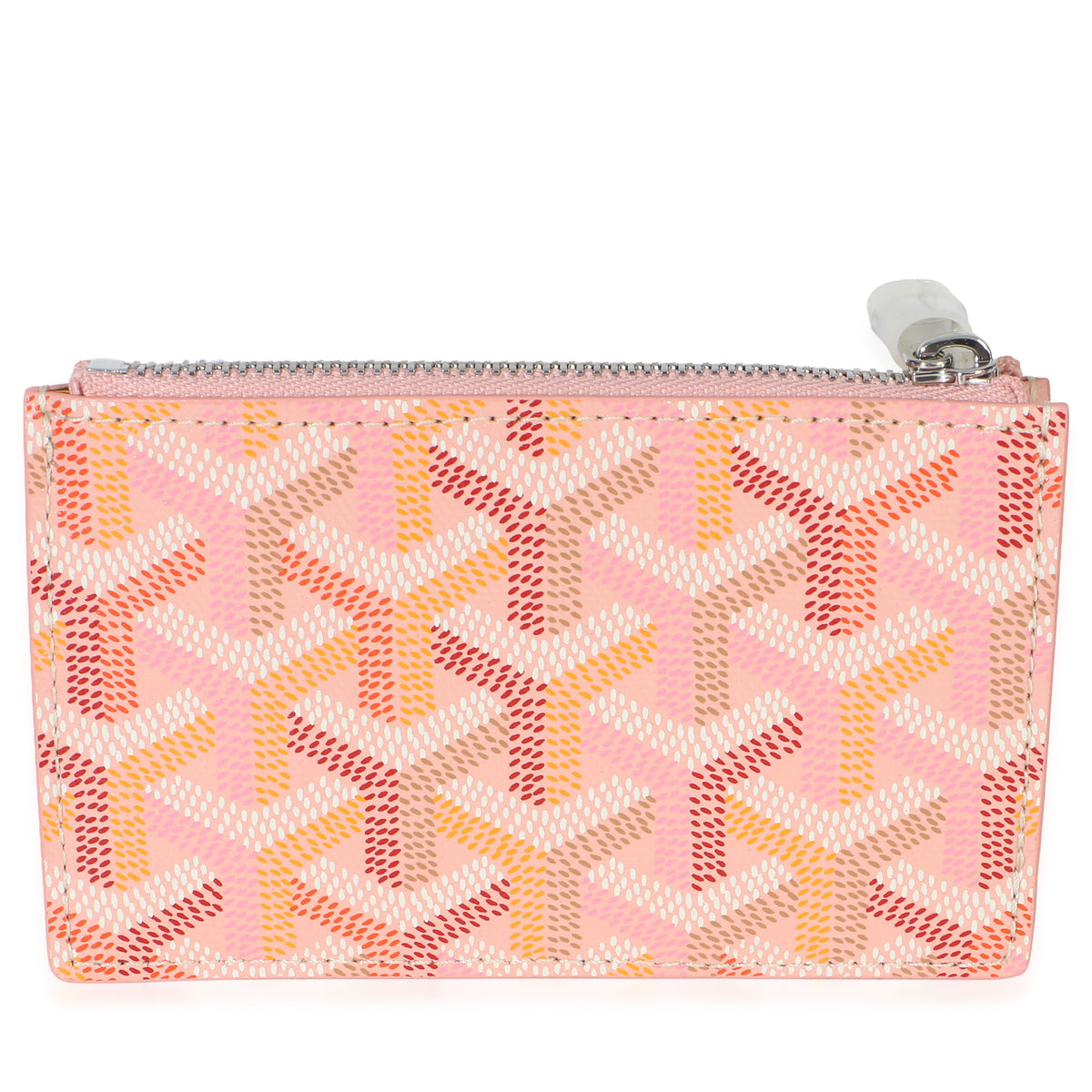 Goyard Pink ine Canvas Bourbon Zip Card Holder Wallet 3