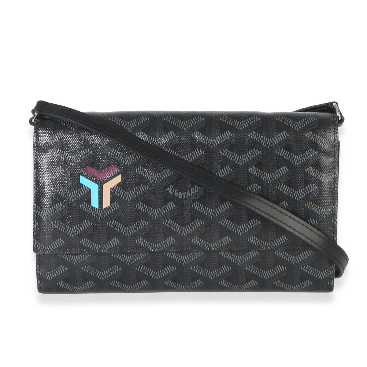 Goyard Black ine Canvas Varenne Limited Continental Wallet Handbag fv