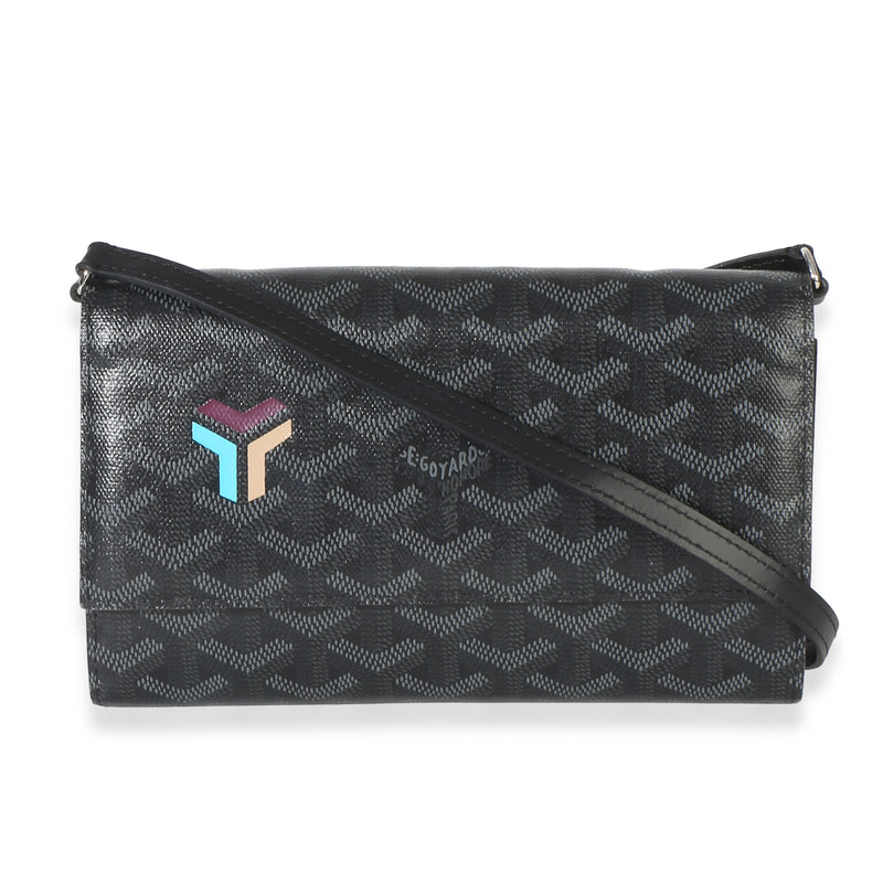 Goyard Black ine Canvas Varenne Limited Continental Wallet Handbag fv