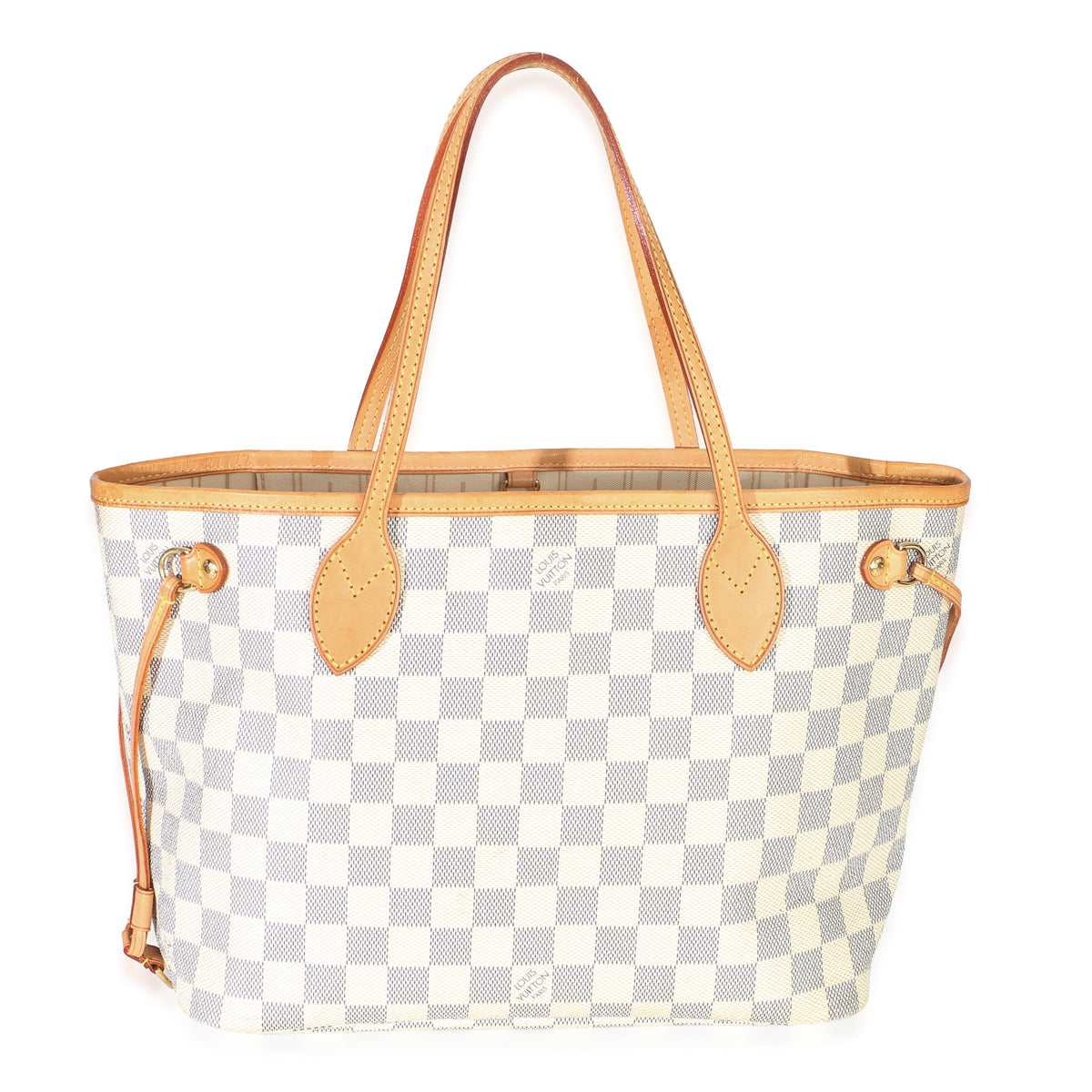 Louis Vuitton Damier Azur Canvas Neverfull PM Handbag fv
