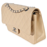 Chanel Beige Quilted Caviar Medium Double Flap Handbag Handbag 2