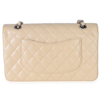 Chanel Beige Quilted Caviar Medium Double Flap Handbag Handbag 4