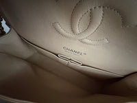 Chanel Beige Quilted Caviar Medium Double Flap Handbag Handbag