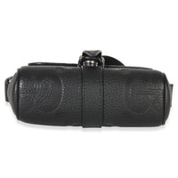 Gucci Black Piuma Calfskin Jumbo GG Embossed Small Messenger Bag Handbag 5