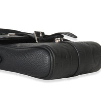 Gucci Black Piuma Calfskin Jumbo GG Embossed Small Messenger Bag Handbag 7