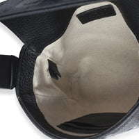 Gucci Black Piuma Calfskin Jumbo GG Embossed Small Messenger Bag Handbag 9