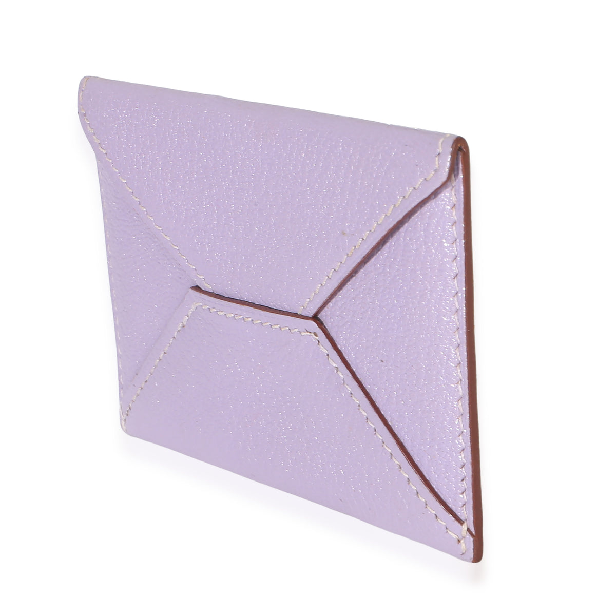 Hermès Lilac Chevre Mysore Card Holder Wallet 2