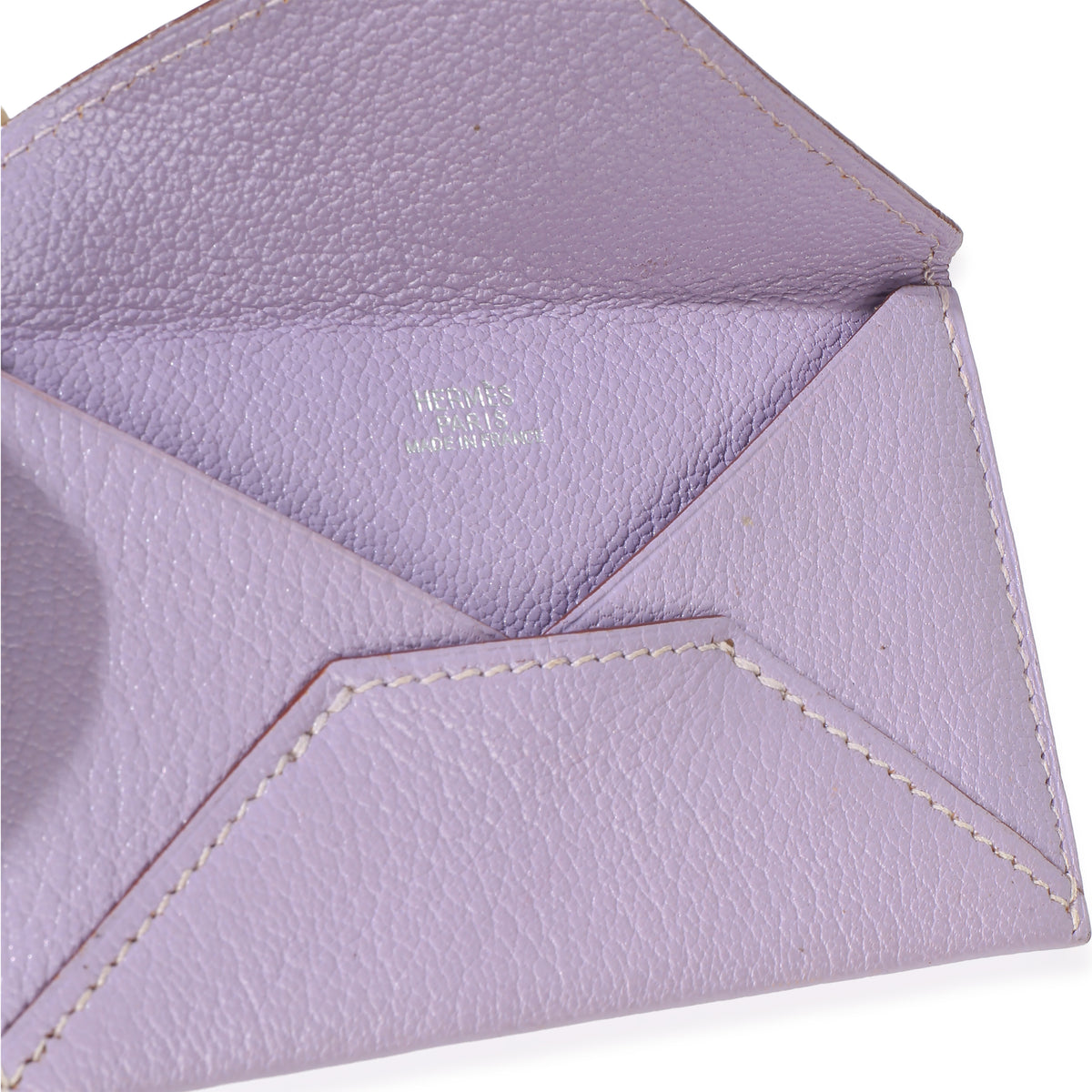 Hermès Lilac Chevre Mysore Card Holder Wallet 8