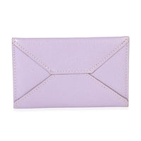 Hermès Lilac Chevre Mysore Card Holder Wallet fv